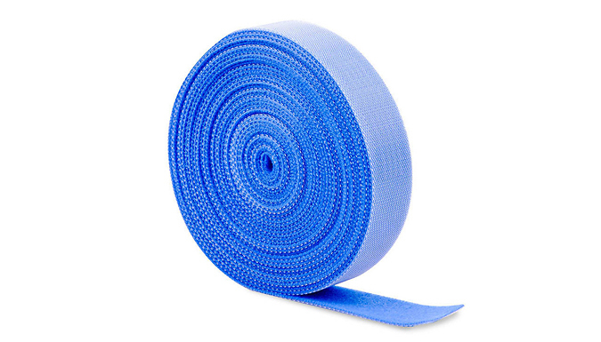 1, 2 or 4 Cuttable Velcro Cable Organiser Rolls – 4 Colours Deal Price £2.99