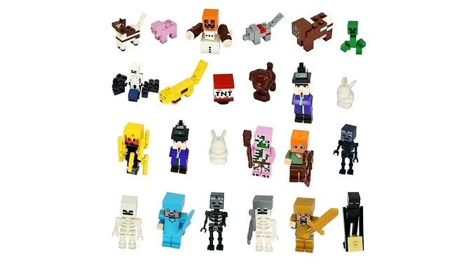 Kids Robot Building Blocks 24-Day Advent Calendar from Discount Experts