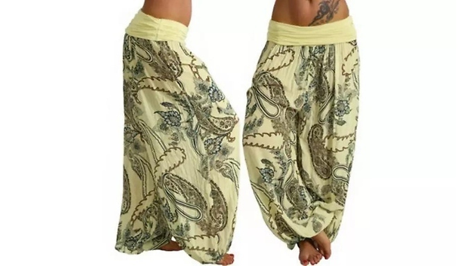 Women's Boho Loose Harem Pants - 7 Colours & Colours at Discount Experts