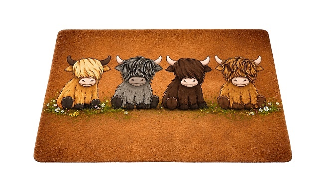 Highland Cow Door Mat