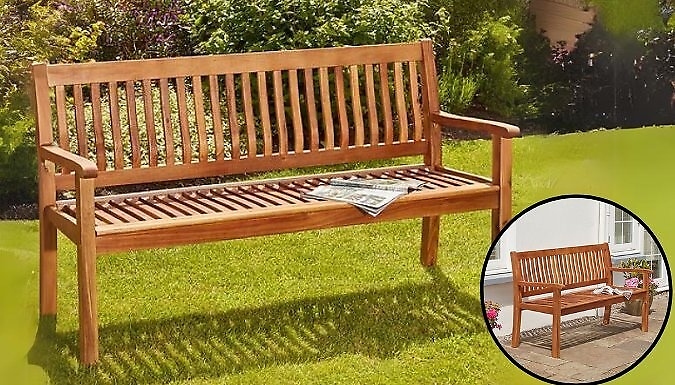 Acacia Garden Bench - 3 Styles from Discount Experts