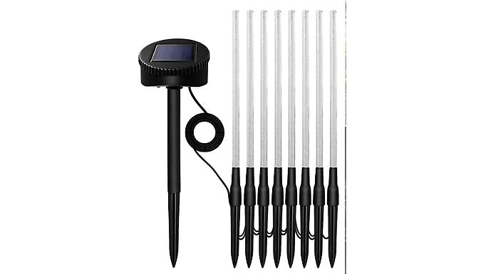 8 or 16-Pack of Solar-Powered LED Bubble Tube Lamps at Discount Experts