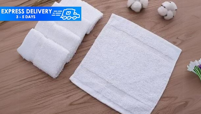12-Pack of Egyptian Flossy Cotton Face Towels at Discount Experts