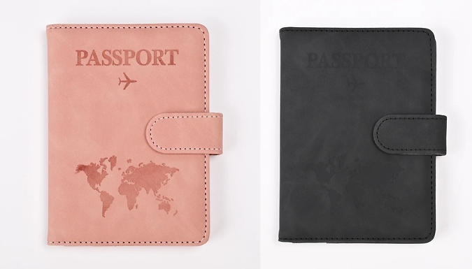 RFID PU Passport and Card Holder - 7 Colours from Discount Experts