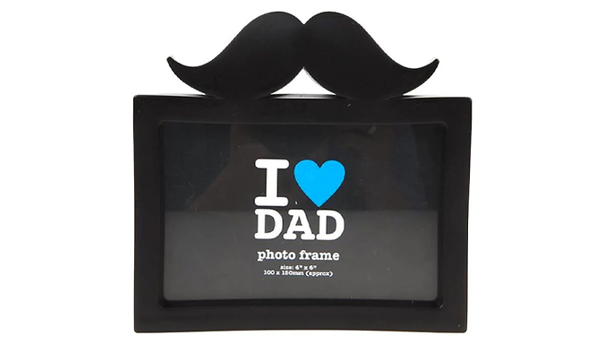 Moustache For Dad Photo Frame from Discount Experts