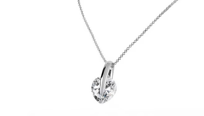Heart Pendant 15mm with Crystals from Swarovski from Discount Experts