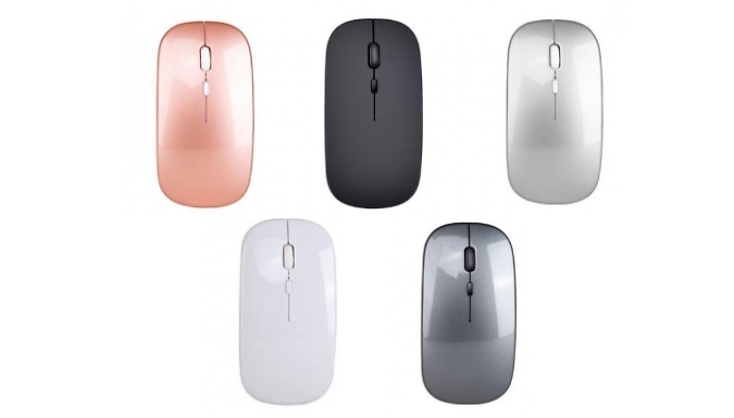 Bluetooth Dual-Mode Rechargeable Ultra-Quiet Mouse - 5 Colours at Discount Experts