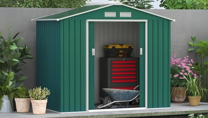 Outsunny Metal Garden Storage Shed – 2 Colours Outsunny Metal Garden Storage Shed – 2 Colours