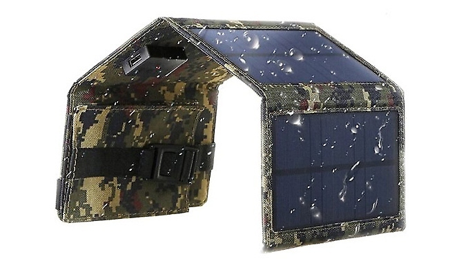 XL Folding Solar Panel - Waterproof Design. at Discount Experts