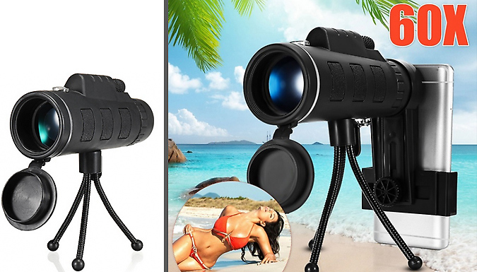 Waterproof Smartphone Telescopic Lens with Tripod from Discount Experts