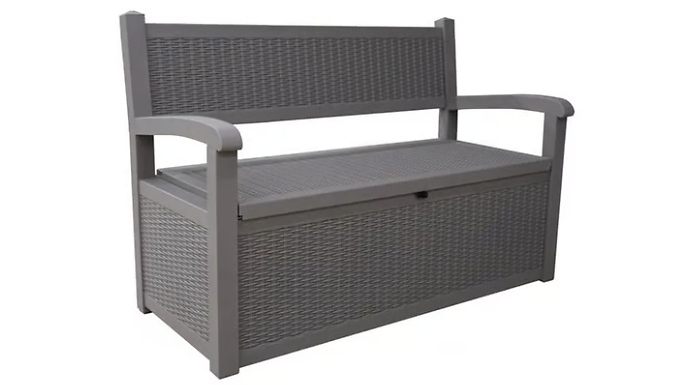 Image of Hirix International Ltd 2-in-1 Weather-Resistant Storage Bench