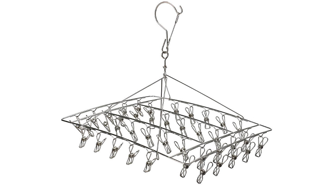 LaundryMate 40-Peg Hanging Clothes Dryer Rack from Discount Experts