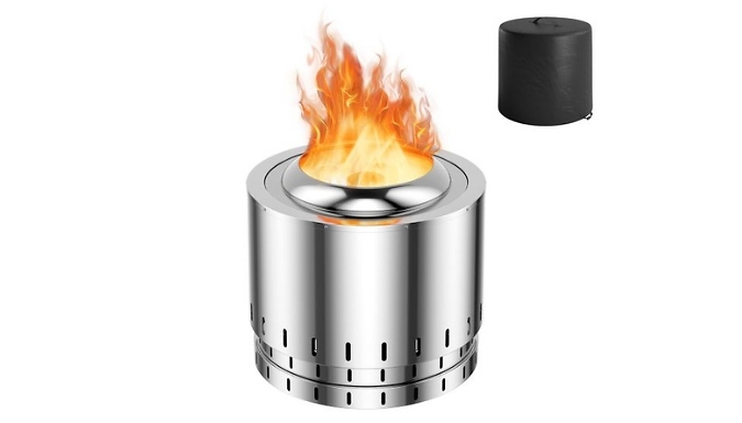 Stainless Steel Smokeless Fire Pit – With Oxygen-Enriched Fire Technology! Stainless Steel Smokeless Fire Pit – With Oxygen-Enriched Fire Technology!