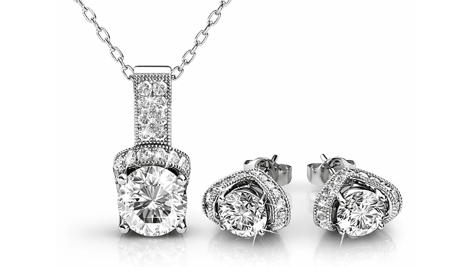 2-Piece Altair Encrusted with Swarovski Crystals Jewellery Set  - 5 Options!