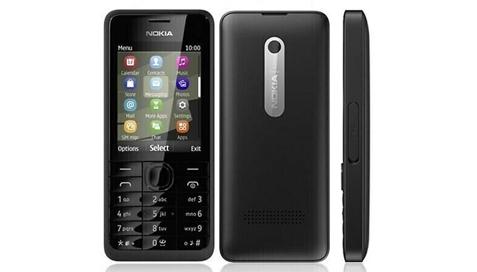 Nokia 301 in Black with Bluetooth & 3.2MP Camera - EE Network from Discount Experts