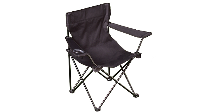 Folding Camping Chair with Cup Holder from Discount Experts