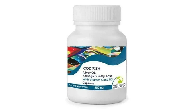 Immune-System Support Cod Liver Capsules with Vitamin A and D3 from Discount Experts