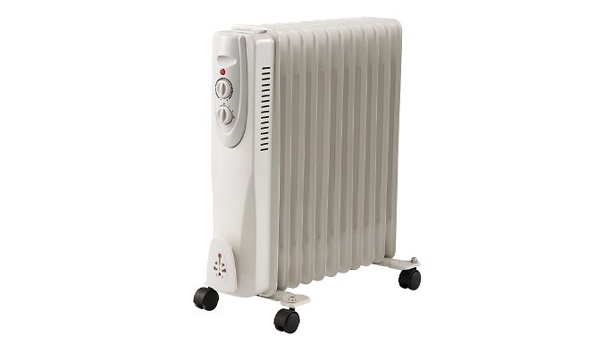 Small, Medium or Large Oil Filled Radiator - 2 Colours at Discount Experts