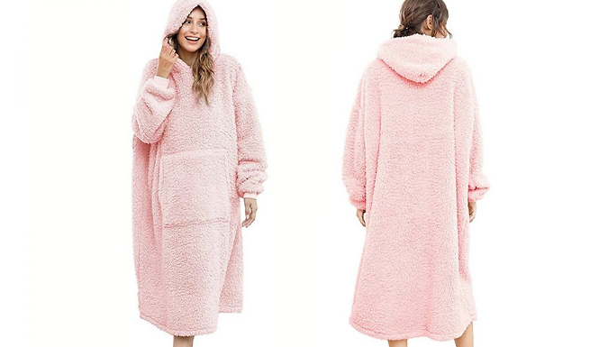 Sherpa Oversized Wearable Hoodie Blanket - 6 Colours at Discount Experts