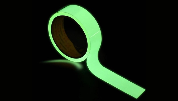 Glow In Dark Safety Luminous Tape - 1M or 1.5M from Discount Experts