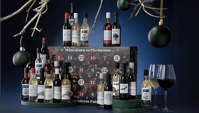 2024 Wine Advent Calendar - 12 Days or 24 Days from Discount Experts