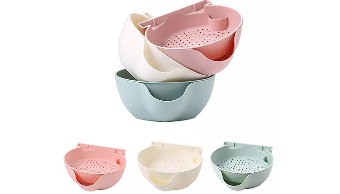 Double-layer Fruit Tray With Phone Holder - 3 Colours from Discount Experts