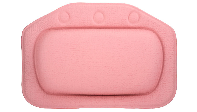 Pink Luxury Bath Pillow at Discount Experts