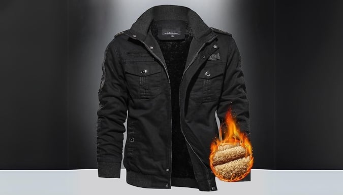 Men's Standing Collar Padded Jacket - 3 Colours & 8 Sizes from Discount Experts