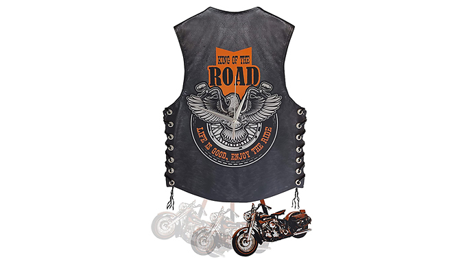 Motorcycle Pendulum Swinging Wall Clock at Discount Experts