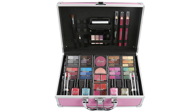 Urban Beauty Makeup Travel Vanity Case Set from Discount Experts