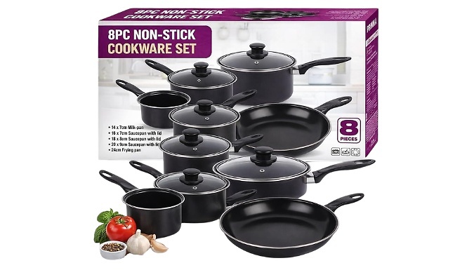 8-Piece Non-Stick Cookware Set  from Discount Experts