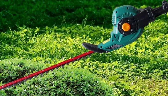 450W Multi-Angle Adjustable Hedge Trimmer. from Discount Experts