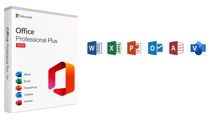 Microsoft Office Professional Plus 2024 with Microsoft Visio 2024
