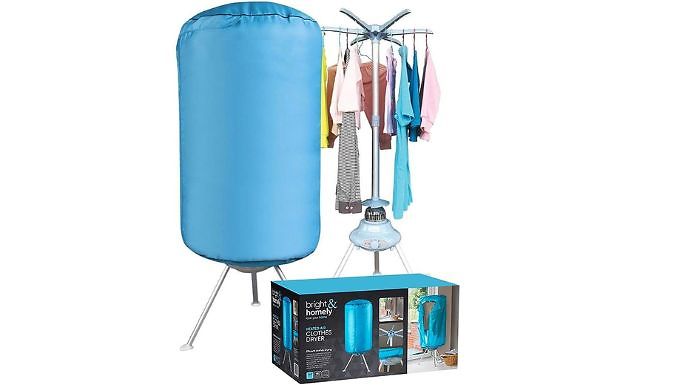 Fast Drying Electric Heated Clothes Airer from Discount Experts