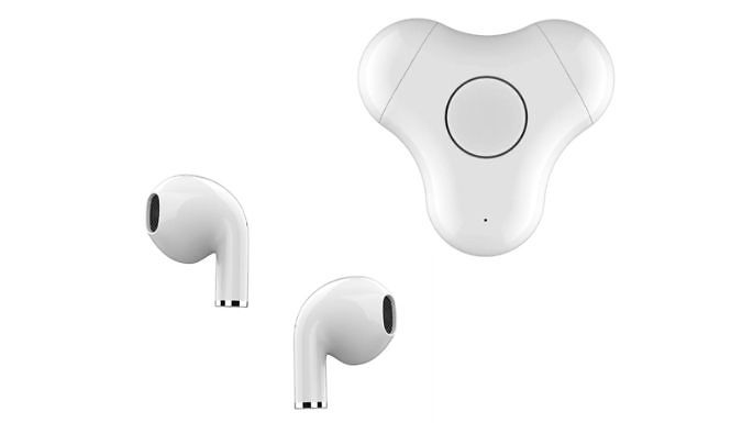 2-in-1 Fidget Spinner & Bluetooth Earphones with Case from Discount Experts