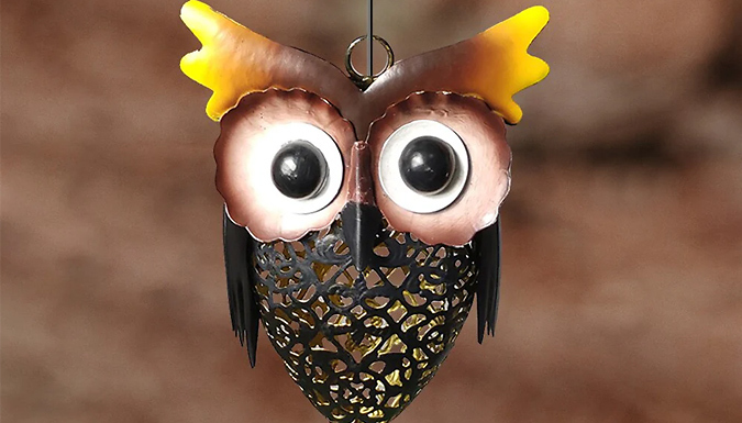 Solar-Powered LED Owl Decorative Garden Light at Discount Experts