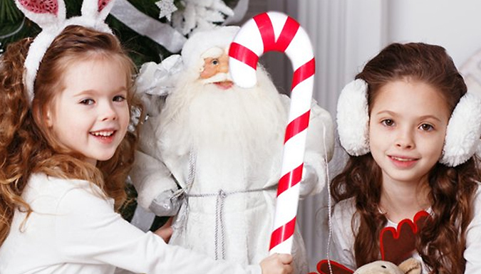 2-Piece Inflatable Candy Canes Christmas Decoration Set - 2 Sizes at Discount Experts