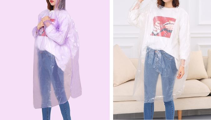 Disposable Rain Poncho - 5 Colours at Discount Experts