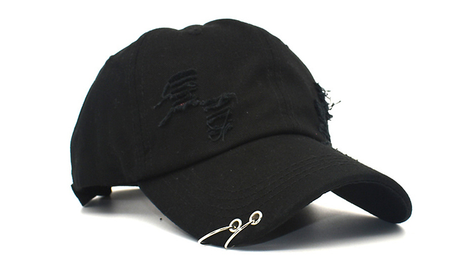 Distressed Denim Vintage Baseball Cap - 3 Colours at Discount Experts