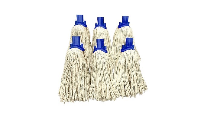 6-Pack Jumbo Sized Mop Heads from Discount Experts