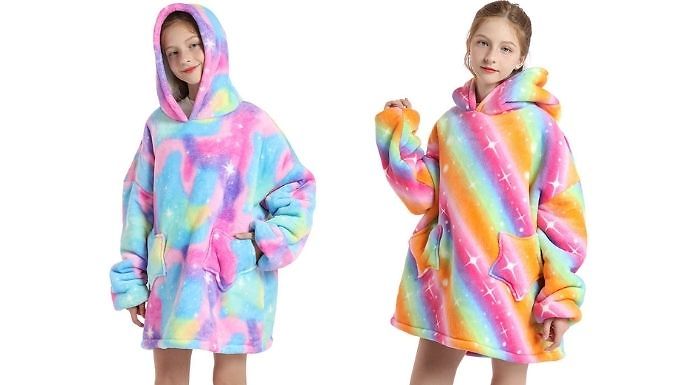 Oversized Kids Blanket Hoodie - 20 Designs from Discount Experts