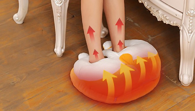 Cute Cartoon Electric Foot & Hand Warmer - 2 Colours from Discount Experts