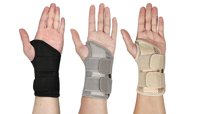 Left or Right Adjustable Wrist Support Brace - 3 Colours at Discount Experts