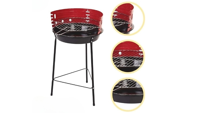 14-Inch Portable Charcoal BBQ Grill at Discount Experts