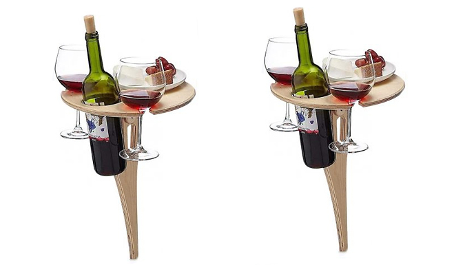 Outdoor Picnic Wine Rack from Discount Experts