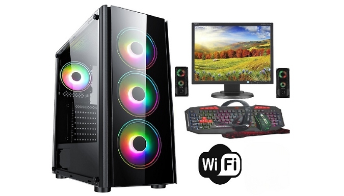 i5 Quad Core Elite Gaming PC Bundle, 1TB HDD + Windows 10 i5 Quad Core Elite Gaming PC Bundle, 1TB HDD + Windows 10