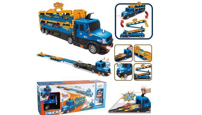 Electronic 2-in-1 Toy Car Truck Playset - 4 Colours at Discount Experts