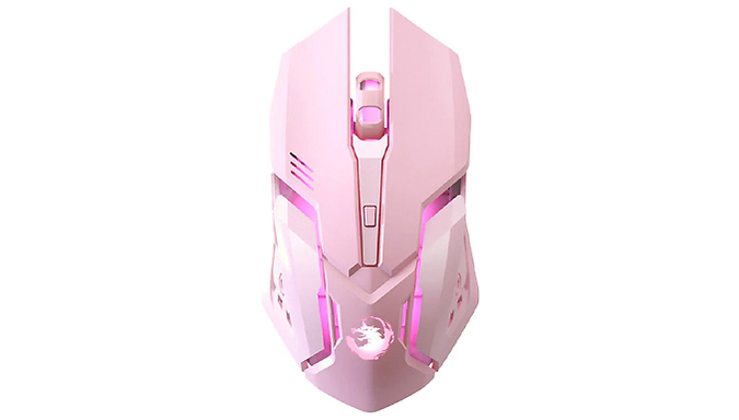 Pink Wireless Gaming Mouse with Backlight at Discount Experts