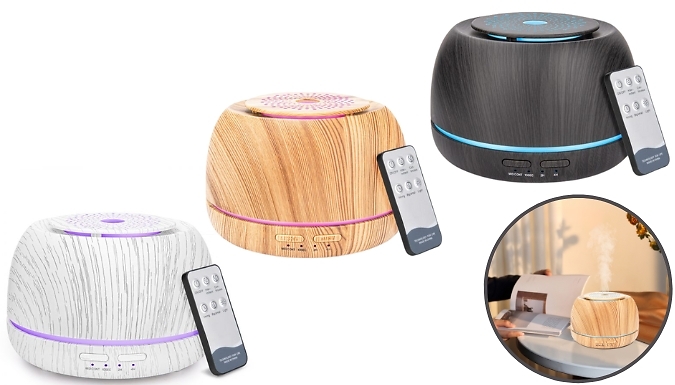 300ml Aroma Essential Oil Diffuser - 3 Styles from Discount Experts
