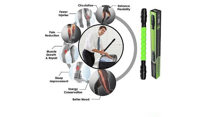 Muscle Roller Stick & Deep Tissue Massager from Discount Experts